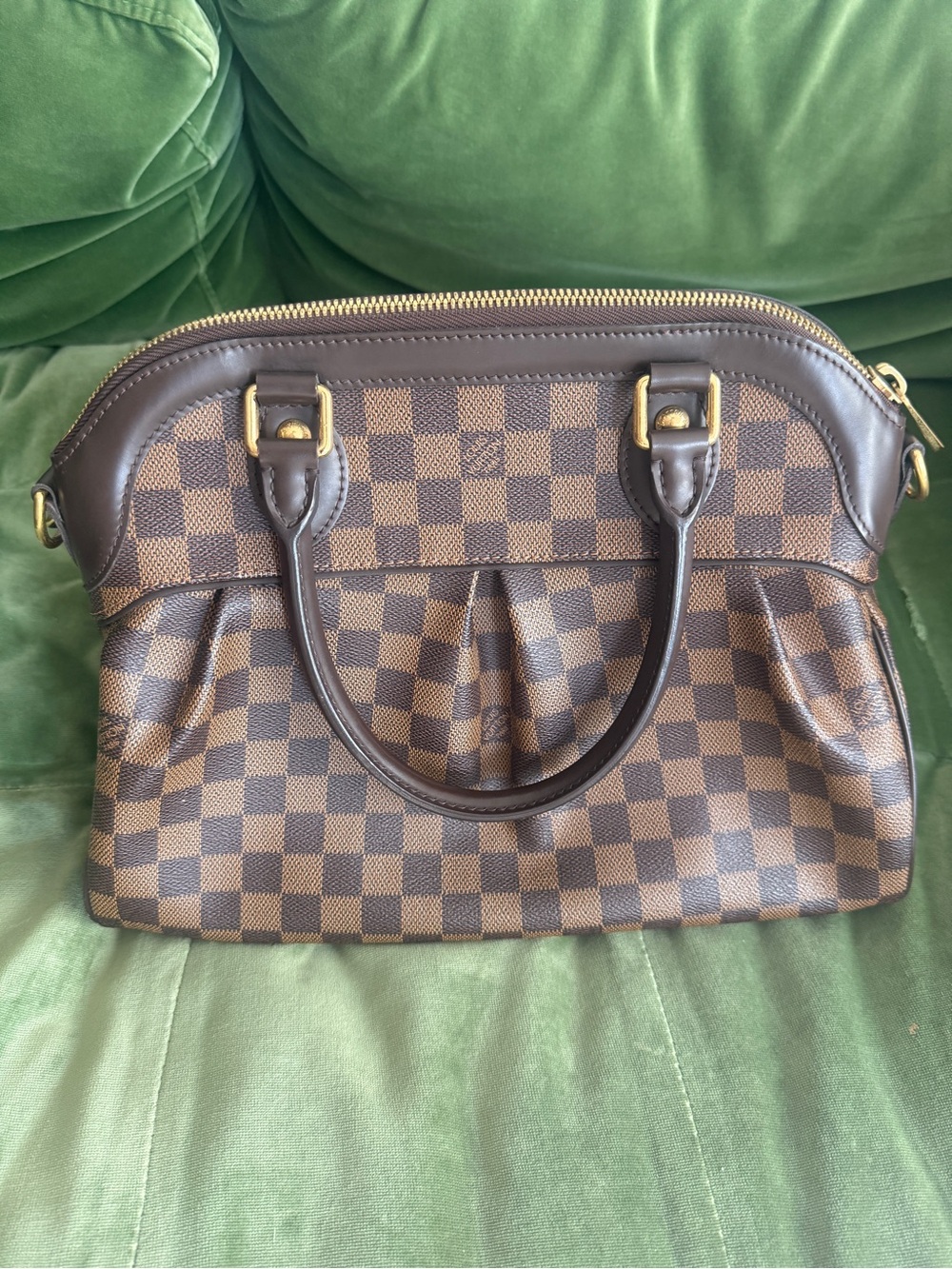 Authentic Louis Vuitton Trevi PM in Damier Ebene Canvas